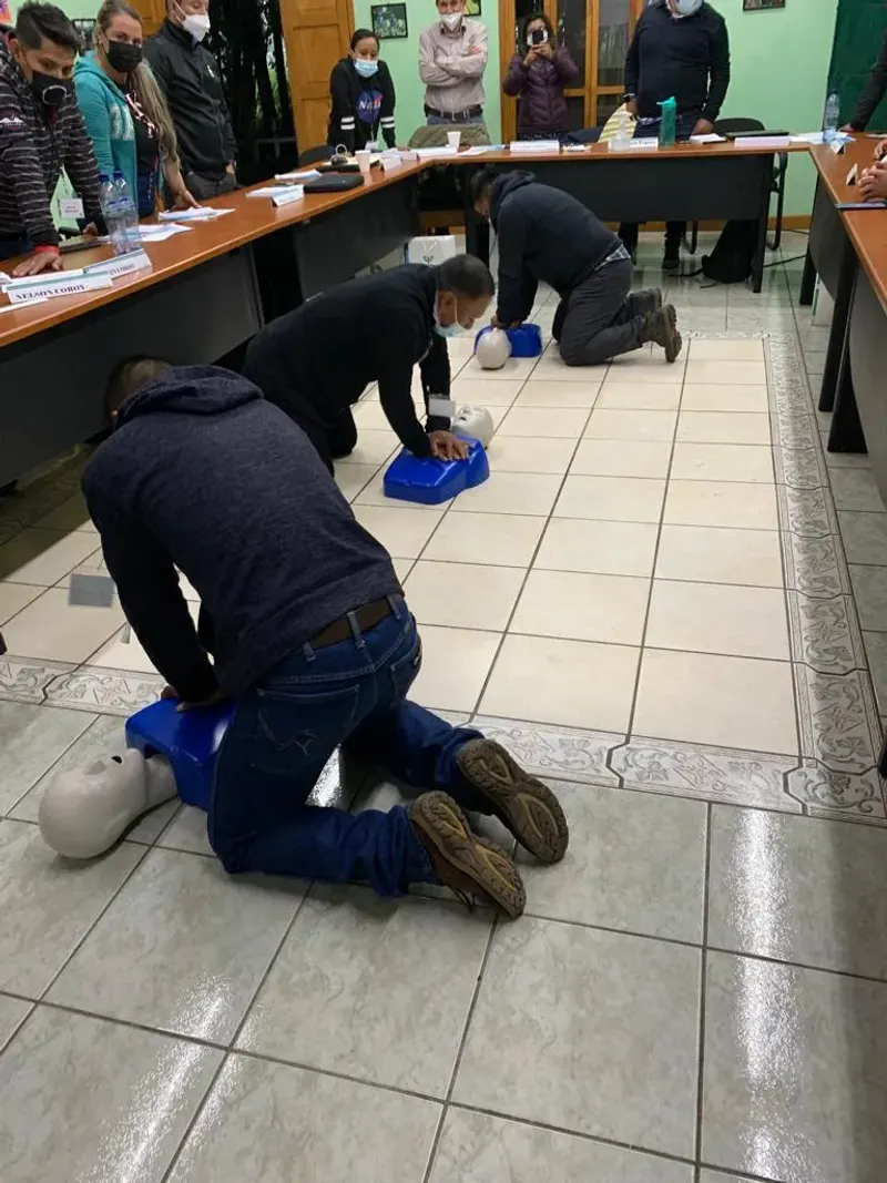 Práctica de RCP con maniquí